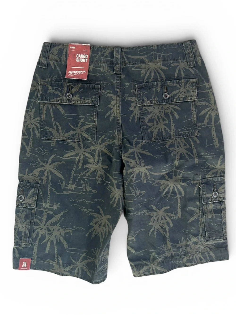 Arizona Jeans Co. Palm Tree Cargo Shorts Size 18
